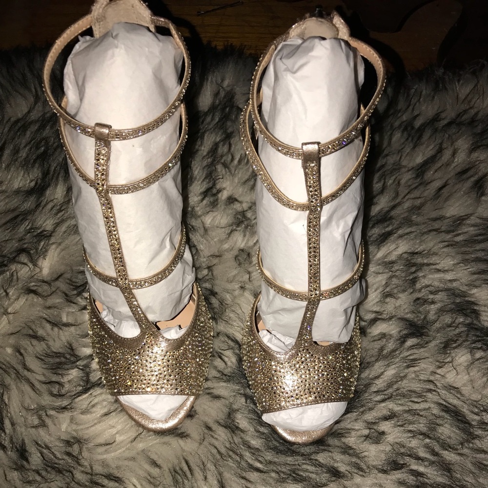 Women Gold Heels